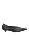 Guglielmo Rotta Woman Ballet Flats Black Size 8 Leather