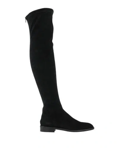 Guglielmo Rotta Woman Boot Black Size 7 Leather