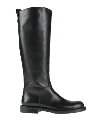 Guglielmo Rotta Woman Boot Black Size 8 Leather
