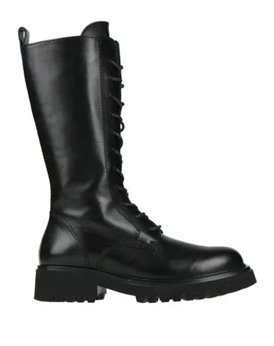 Guglielmo Rotta Woman Boot Black Size 8 Leather