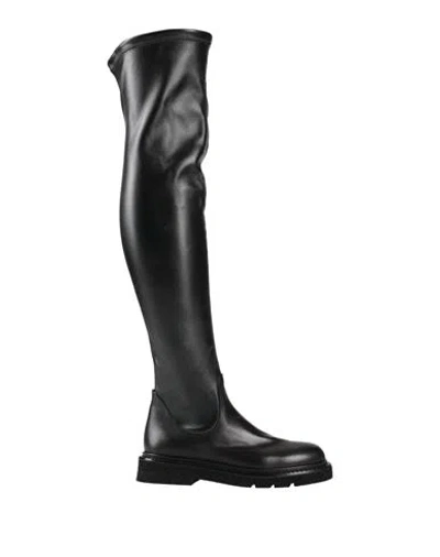 Guglielmo Rotta Woman Boot Black Size 8 Leather
