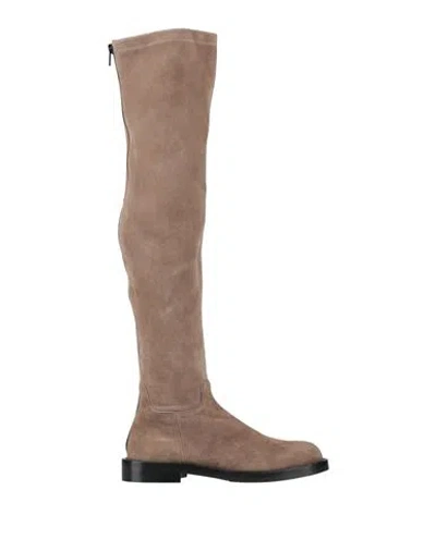 Guglielmo Rotta Woman Boot Taupe Size 7 Leather In Multi