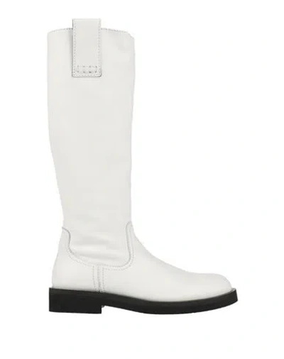 Guglielmo Rotta Woman Boot White Size 9 Leather