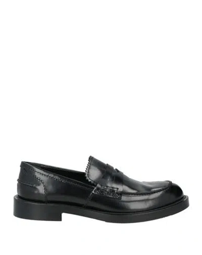 Guglielmo Rotta Woman Loafers Black Size 8 Leather