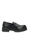 Guglielmo Rotta Woman Loafers Black Size 8 Leather