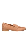 Guglielmo Rotta Woman Loafers Camel Size 8 Calfskin