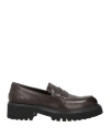 Guglielmo Rotta Woman Loafers Dark Brown Size 7 Leather