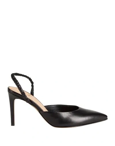 Guglielmo Rotta Woman Pumps Black Size 7 Leather