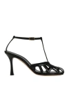 Guglielmo Rotta Woman Sandals Black Size 5 Leather
