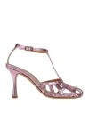 Guglielmo Rotta Woman Sandals Pink Size 6 Leather