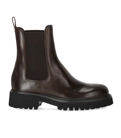 GUGLIELMO ROTTA WORMS CHOCOLATE CHELSEA BOOT