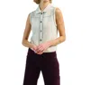 Guh Jean Vest In Natural In White