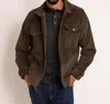 Guide London Cotton Corduroy Shirt Jacket In Olive In Multi