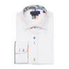Guide London Plain But Not Plain Long Sleeve Shirt In White