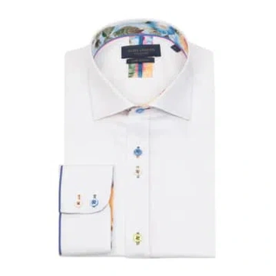 Guide London Plain But Not Plain Long Sleeve Shirt In White