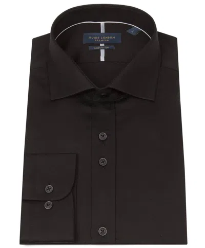 Guide London Stitch Detail Classic Buttondown Shirt In Black
