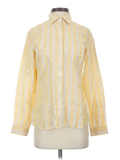 Pre-owned Guideboat Co. Long Sleeve Button Down Shirt In Yellow