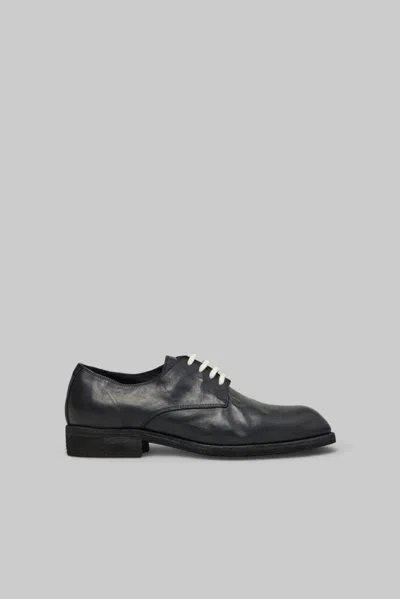 Guidi 112 Horse Full Grain Lined Vintage Ball Derby In Black