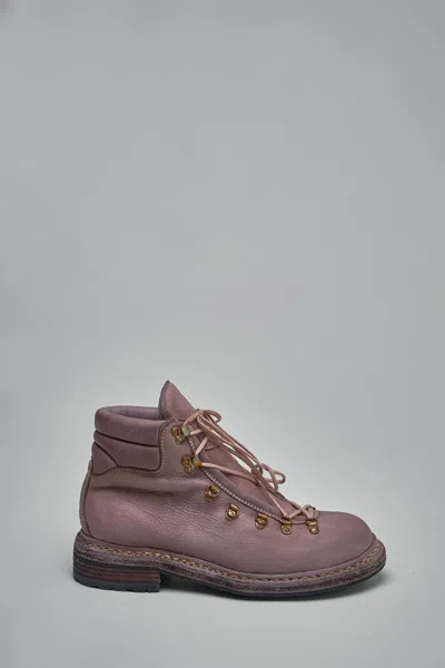 Guidi 19 Bison Full Grain Hiking Boot In Pink