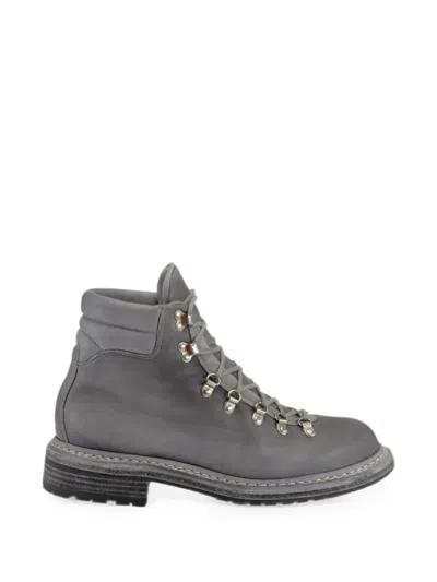 Guidi 19 Lace-up Hiking Boots In Gray