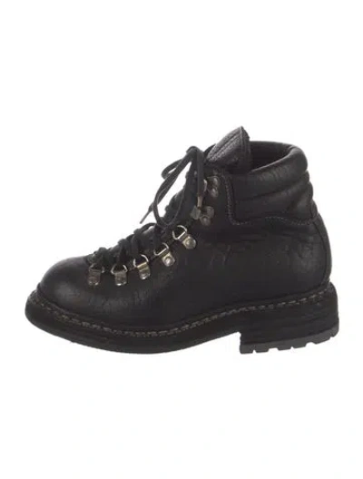 Pre-owned Guidi 19 Leather Hiking Leather Hiking Boots In Black