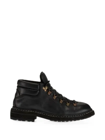 Guidi 190 Lace-up Hiking Boots In Black