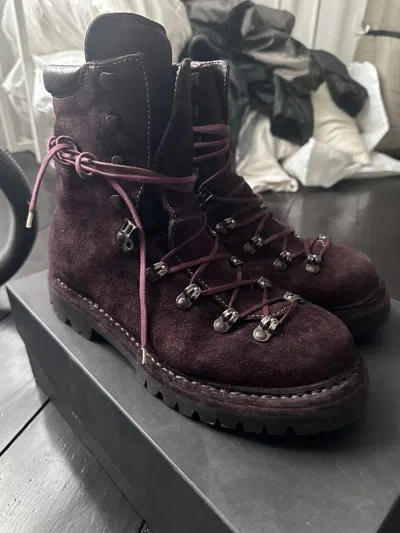 Pre-owned Guidi 20 Hiker Wine Reverse Horse 43 Shoes In Purple