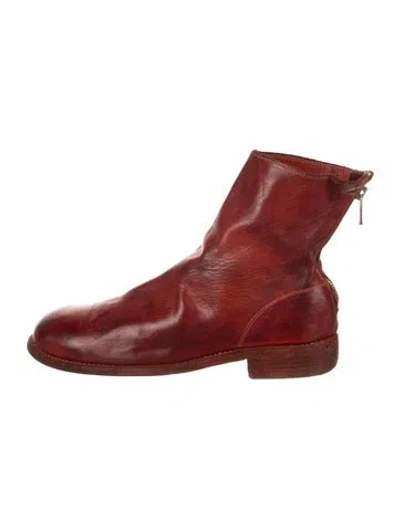 Pre-owned Guidi 2012 804t Boots In Red