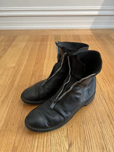 Pre-owned Guidi 210 Boots In Black