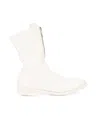 Guidi 310 Front Zipper Boots In White