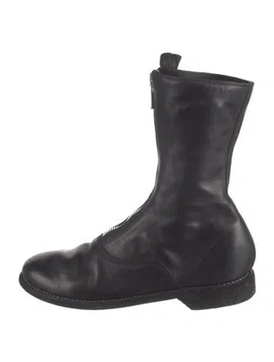 Pre-owned Guidi 310 Leather Boots In Black
