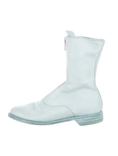 Pre-owned Guidi 310 Leather Boots In Blue