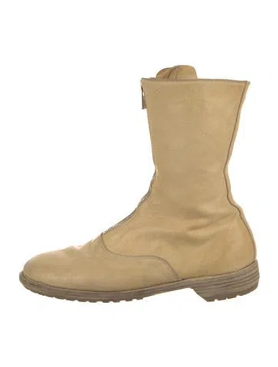 Pre-owned Guidi 310 Leather Boots In Neutral
