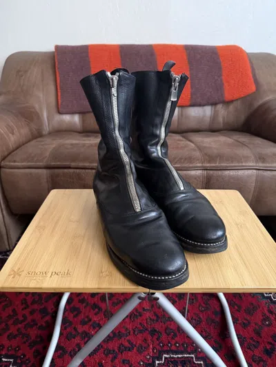 Pre-owned Guidi 310 Shoes In Black