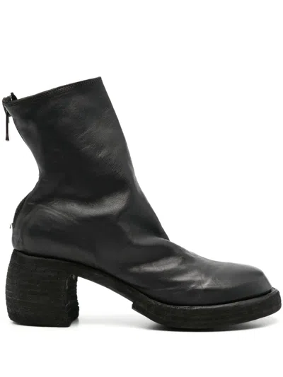 Guidi 70mm Leather Biker Ankle Boots