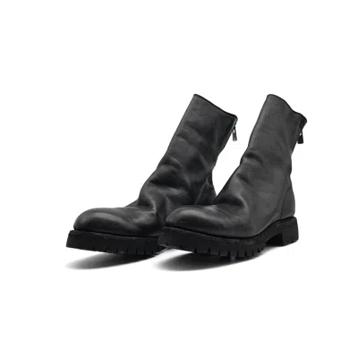 Pre-owned Guidi 788v Horse Full Grain Leather Boots In Black