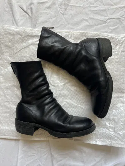 Pre-owned Guidi 788z Horse Backzip Boots Eu45 In Black