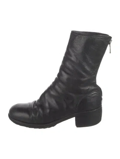 Pre-owned Guidi 788z Leather Boots In Black