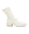 Guidi Zipper Boots Behind The Logo In White