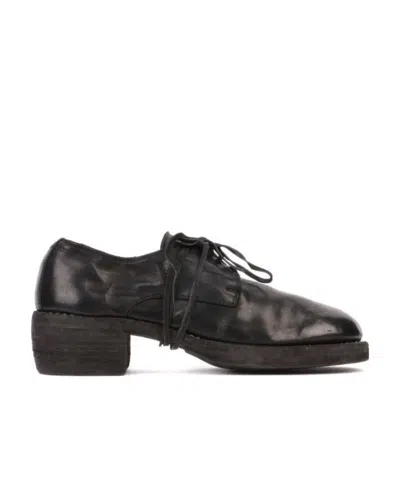Guidi 792z Mid-heeled Lace High Heels In Black