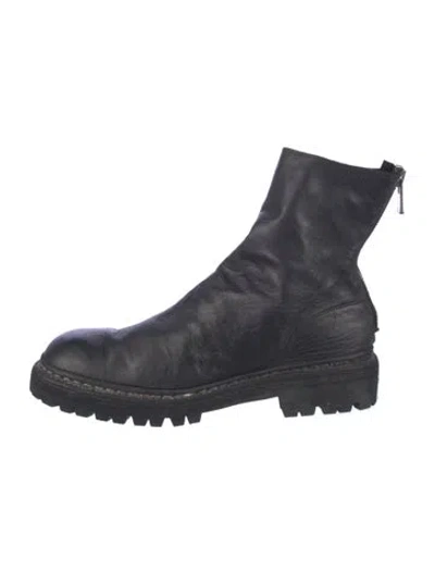 Pre-owned Guidi 796v Leather Boots In Black
