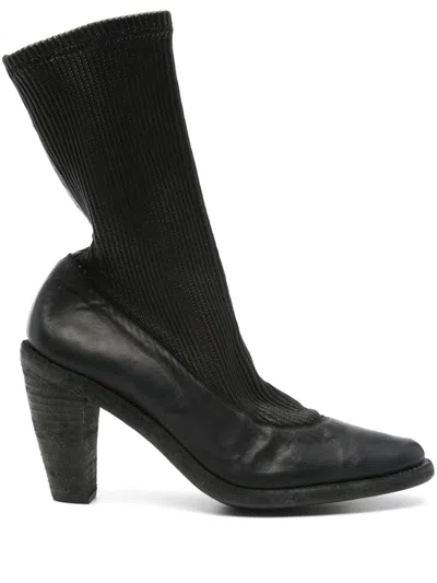 Guidi 90mm Kangaroo Boots In 黑色