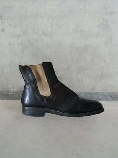Pre-owned Guidi 96 Chelsea Boots In Black