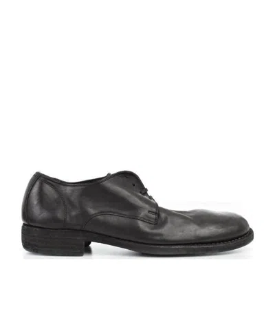 Guidi 992 Horse Derby Shoes In Black