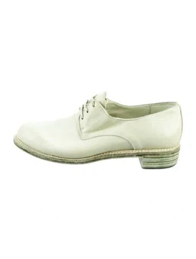 Pre-owned Guidi 992 Leather Oxfords In Green