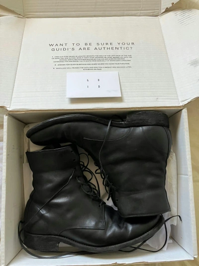 Pre-owned Guidi 995 Shoes In Black