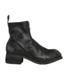 Guidi Women's Boots With Front Zip In Black