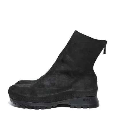 Guidi Back Zipper Ankle Boots In Black