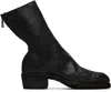 Guidi Back Zip Boots In Black