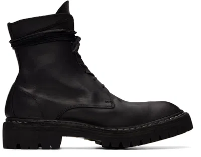 Guidi Black 795 Leather Laced Up Top-ankle Boots